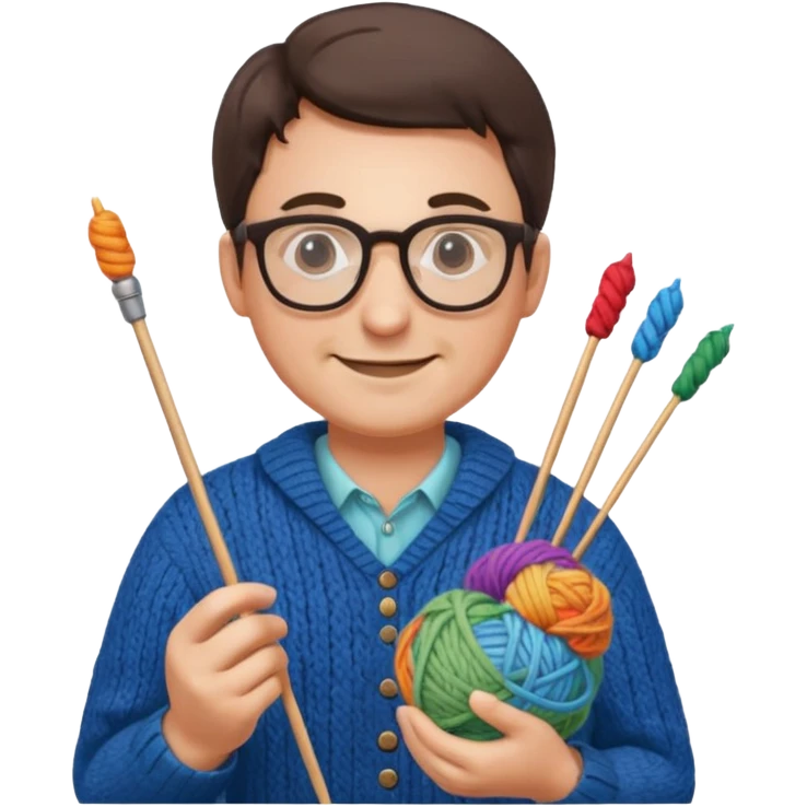 dad knitting emoji