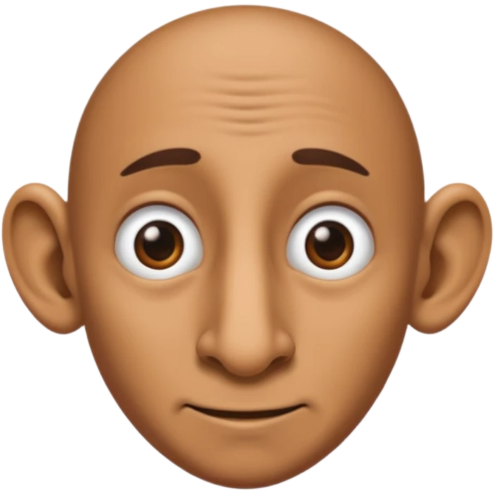 Unrealistically big nose  emoji