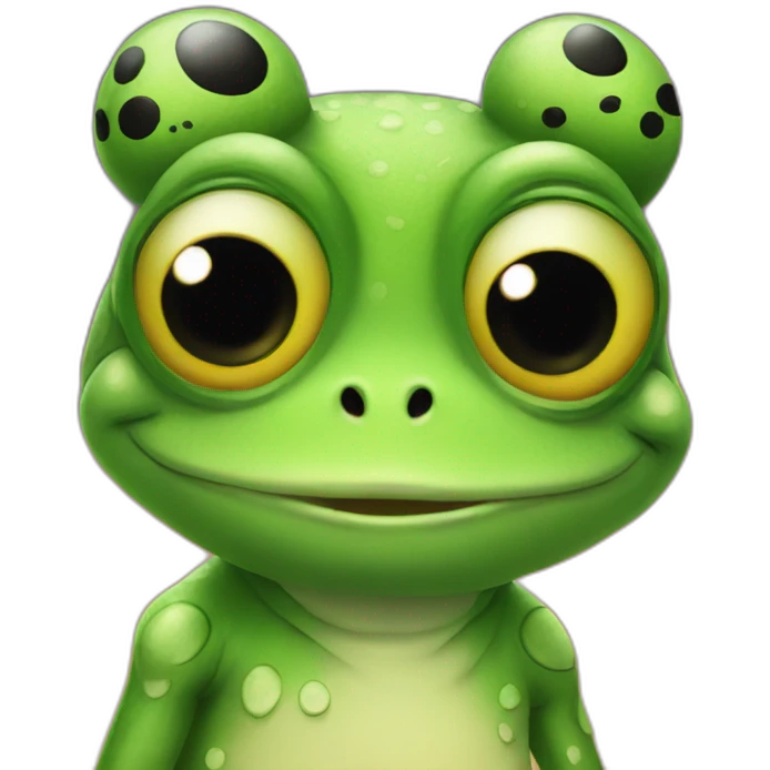 frog in halloween costume emoji