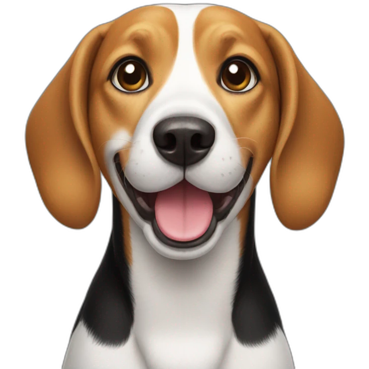 happy beagle emoji