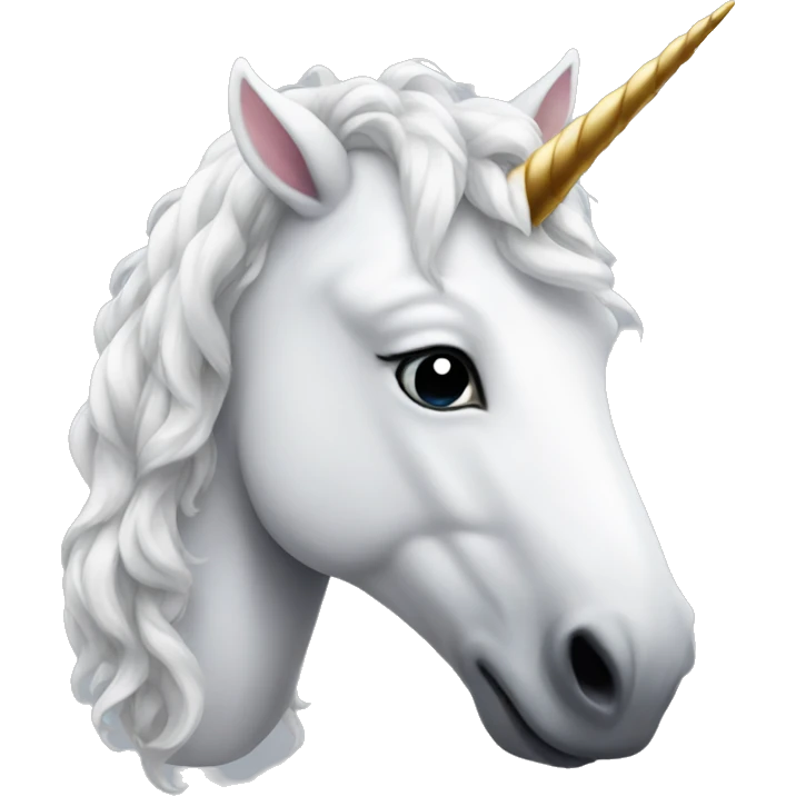 White unicorn emoji
