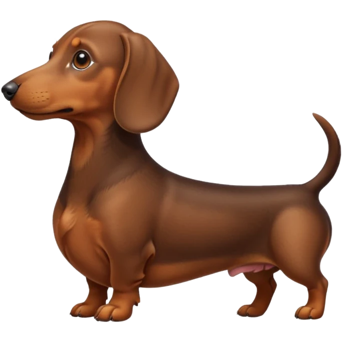 dachshund side view emoji