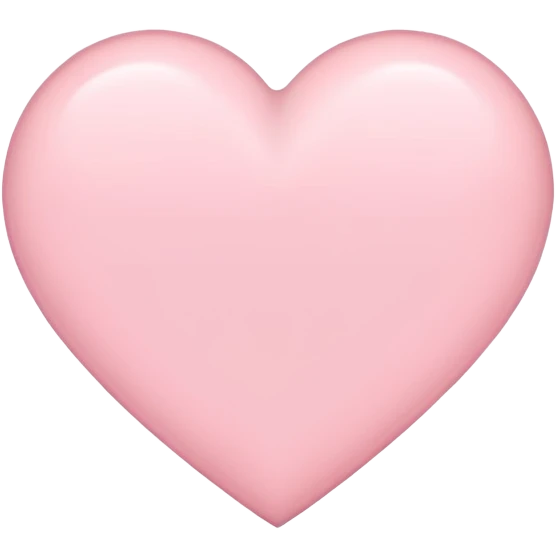 Light pink heart outline emoji