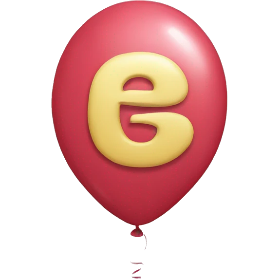 Alphabet balloon emoji