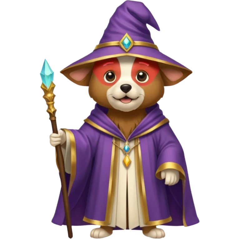 Dog wizard emoji