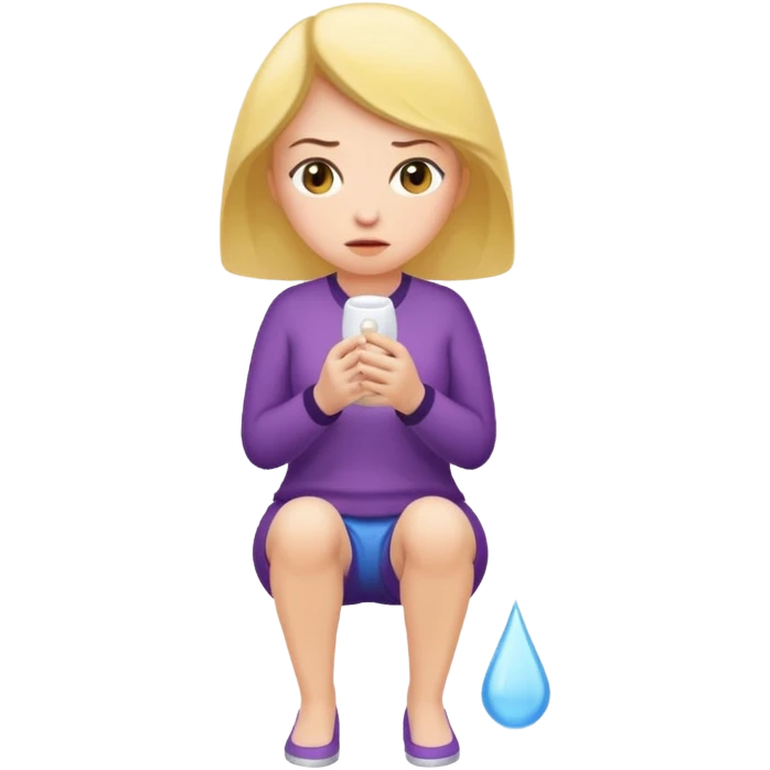 Woman pissing emoji