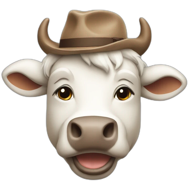 Chat sur vache emoji