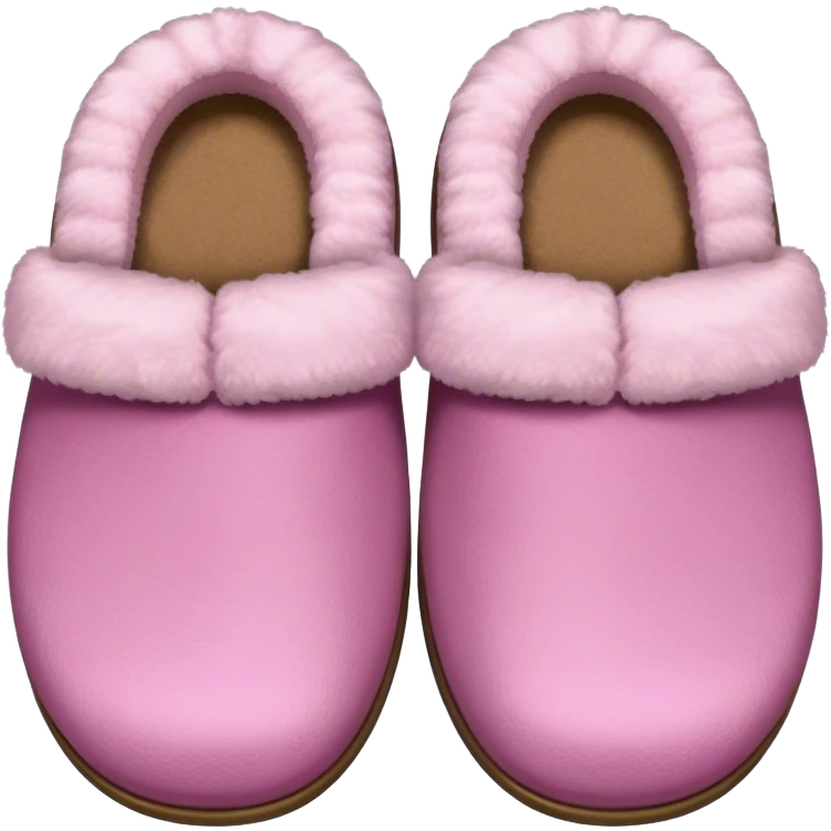Pink ugh slippers  emoji