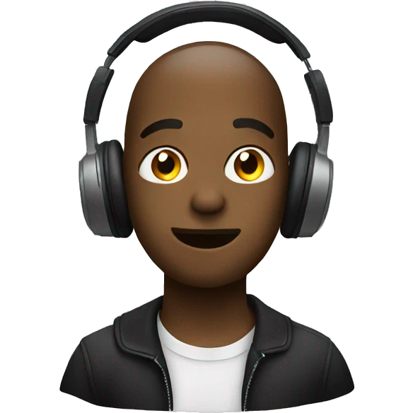 Listening to music emoji