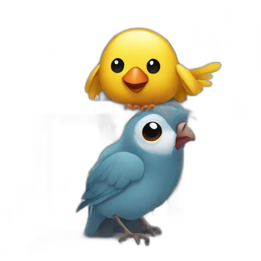 A child in a large bird with his head sticking out the window emoji