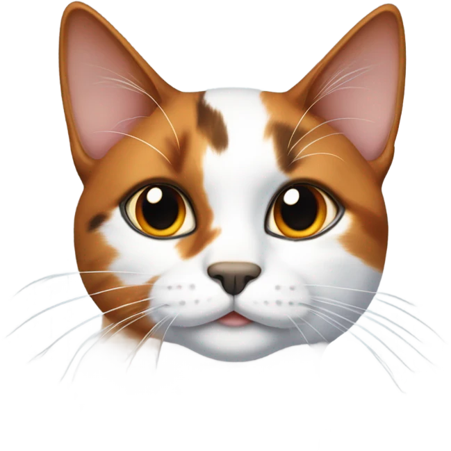 Calico White cat emoji