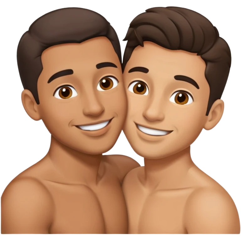 Gay couple kiss latino emoji