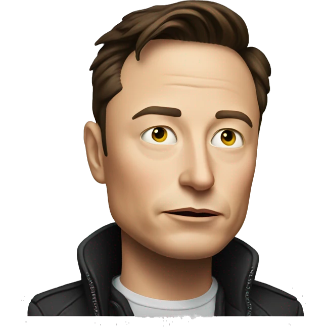 Thinking Elon musk emoji