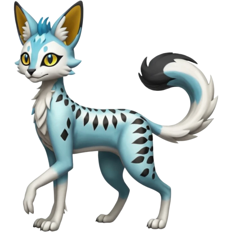 Meloetta-Trico-Silvally-Nargacuga-Sergal-Serval-Fakémon-creature-hybrid emoji