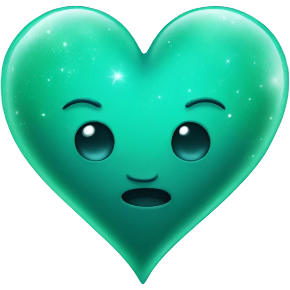 Sea green space heart emoji