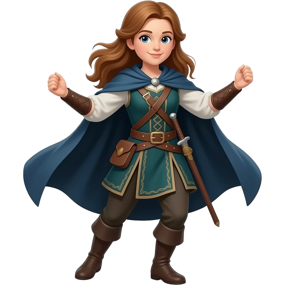 Dziewczyna w góralskim stroju która tańczy emoji