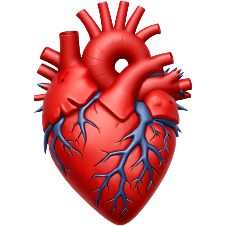 Anatomical heart with big spikes  emoji