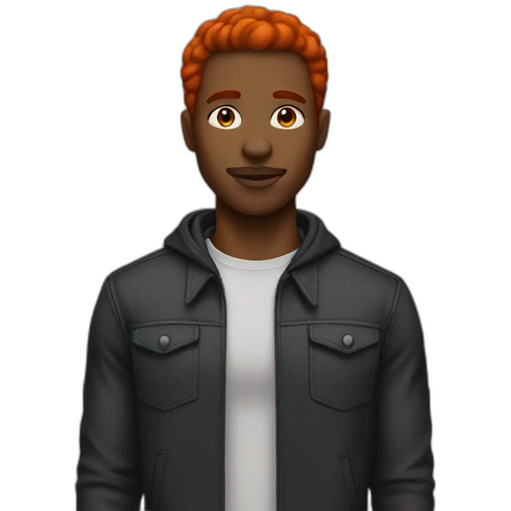 black-guy-big-lips-and-red-hair emoji