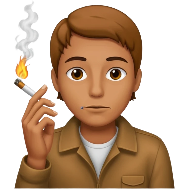 smoking a blunt emoji