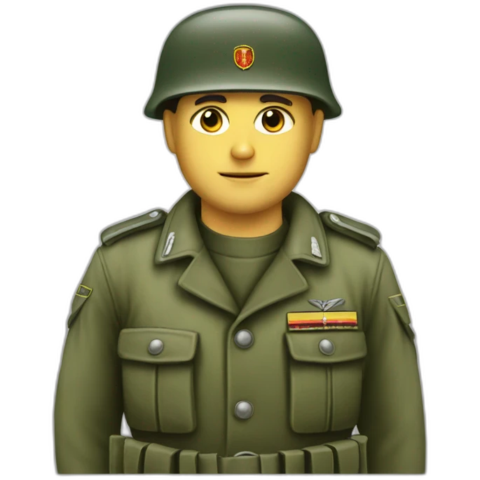 East Germany soldier emoji