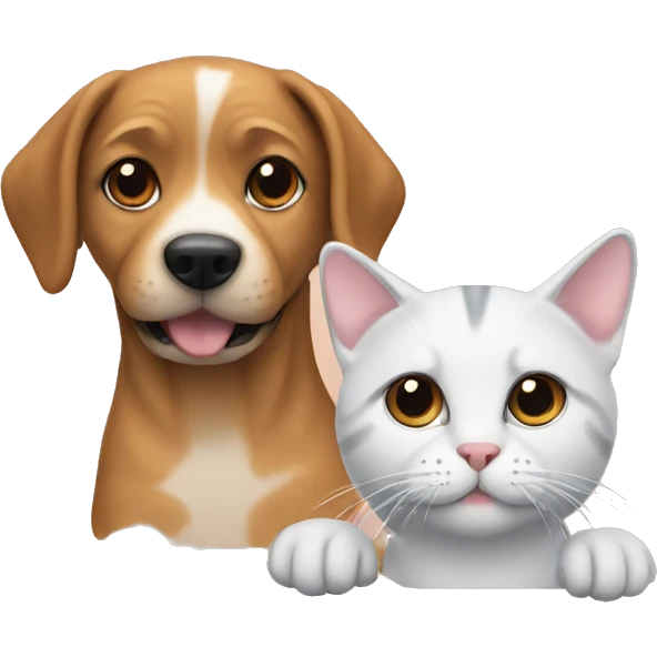 dog with cat emoji