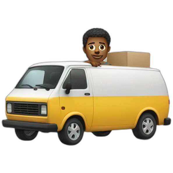 a man in a van emoji