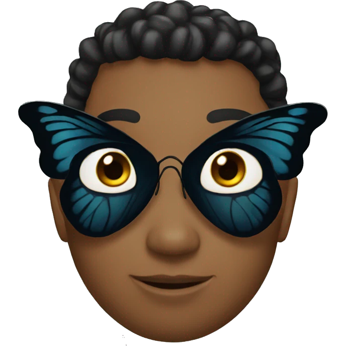 Black butterfly emoji