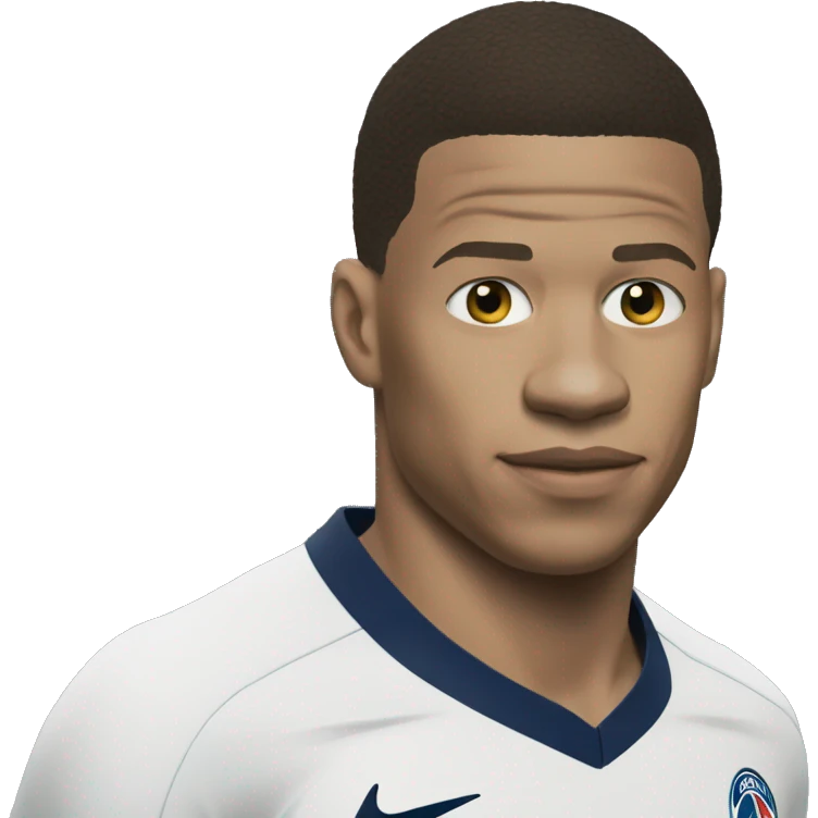 Mbappé qui embrasse  emoji