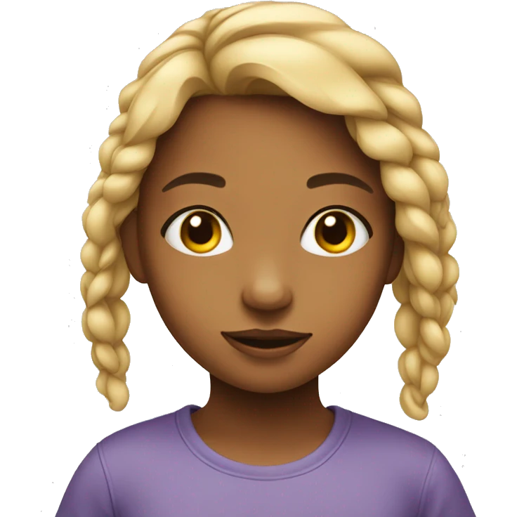 young girl kid emoji