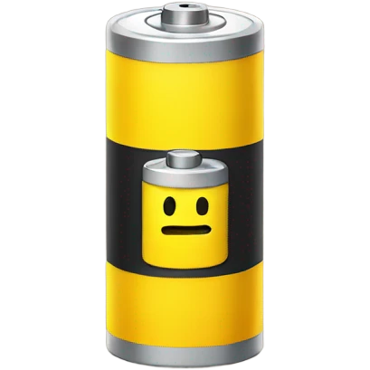 Yellow Sad battery  emoji