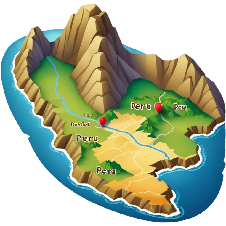 Generate a correctly Peru map emoji
