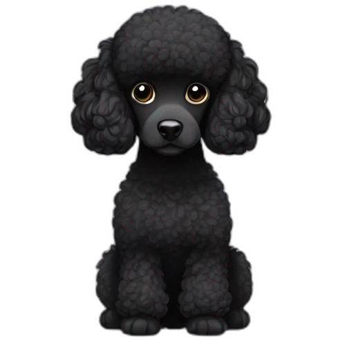 Black Poodle emoji