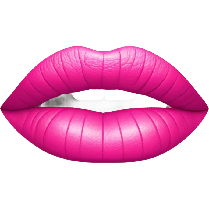 Pink lip print emoji