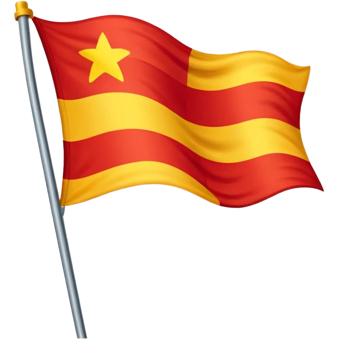  yellow and red flag  emoji