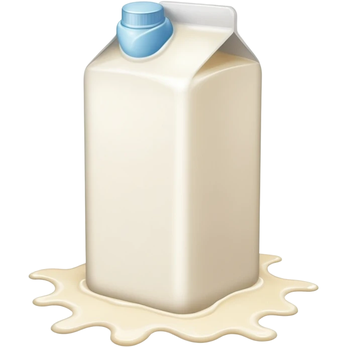 white milk spill on floor emoji