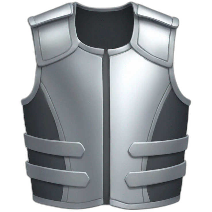 silver shining armor vest emoji