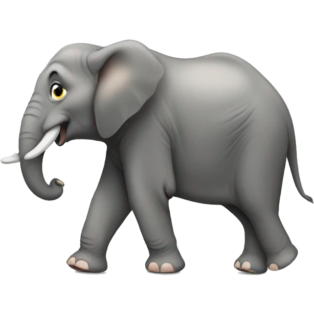 elephant sneaking emoji