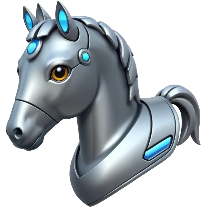 Cyber horse emoji