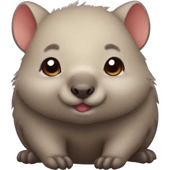 cute anime Wombat emoji