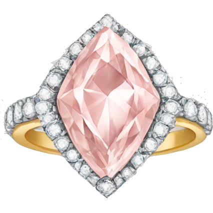 Light Pink diamond ring emoji