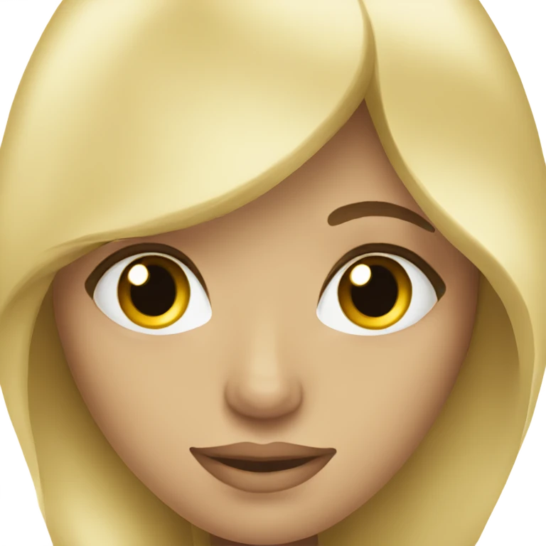 Beautiful long blonde haired woman emoji
