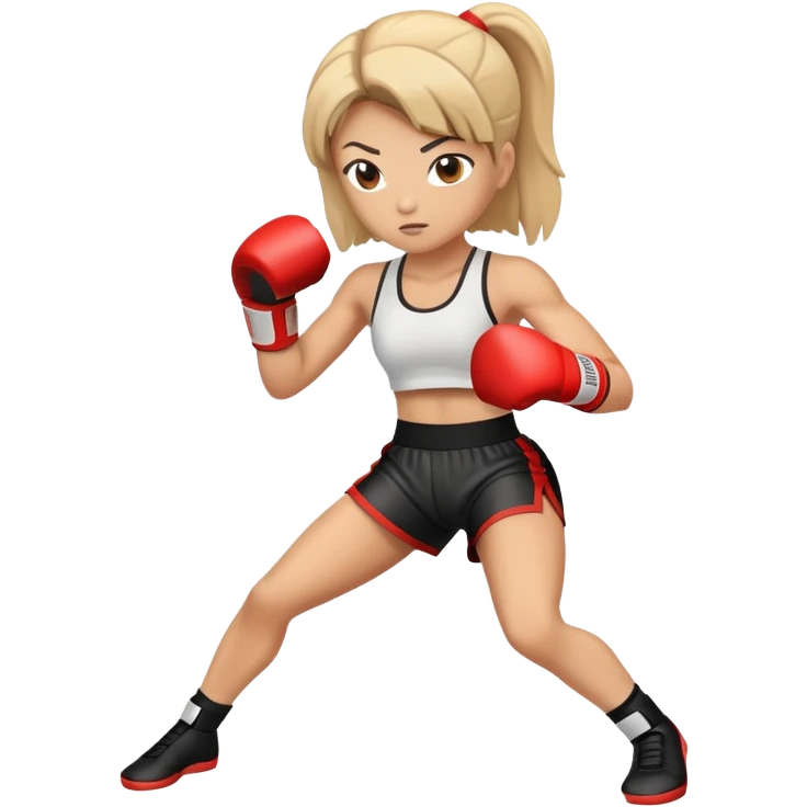 female Kickboxing emoji