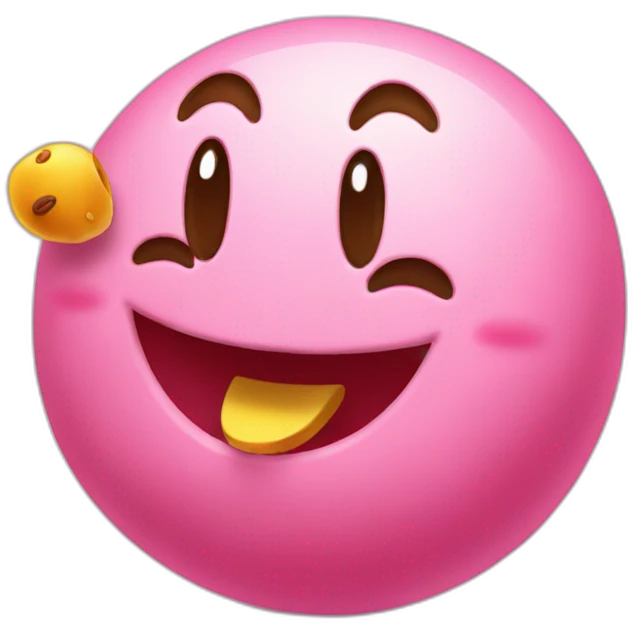 Kirby eat a chaur emoji