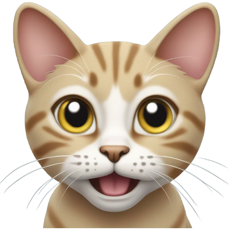 Cat saying for real emoji