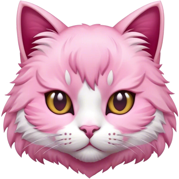 Sakura cat head emoji