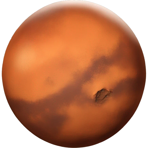 Mars planet emoji