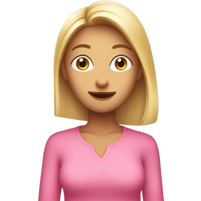 pink shirt emoji woman hand over face emoji