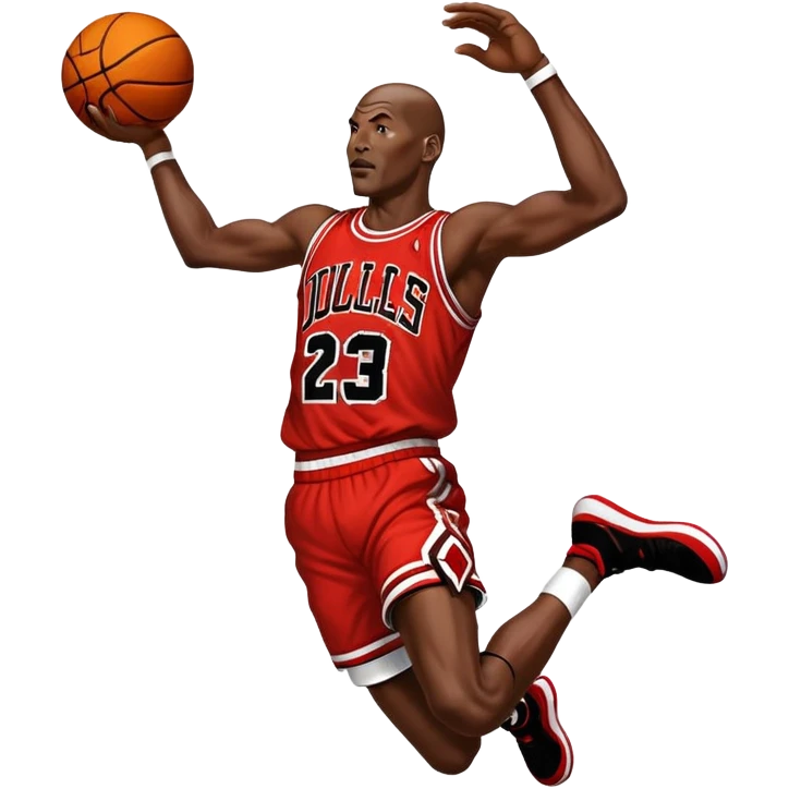 Michael Jordan dunking basketball  emoji