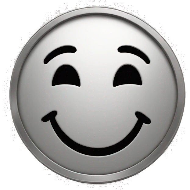 Coin with smile emoji
