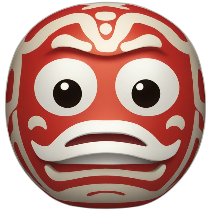 daruma japan figurine emoji
